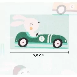 Fabric Cotton Rabbit in Car | Wolf Fabrics