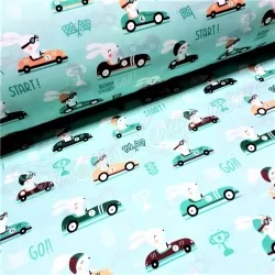 Fabric Rabbit in Car