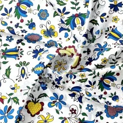 Fabric Cotton Magic flowers | Wolf Fabrics