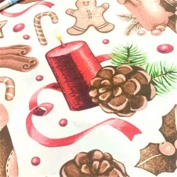 Fabric Cotton Snow Globe and Christmas Bell Large Patterns | Wolf Fabrics