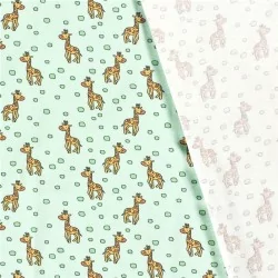 Jersey BaumwollStoff Kleine Giraffe | Wolf Stoffe