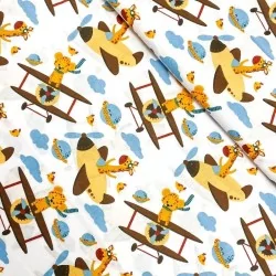 Fabric Animals on a plane