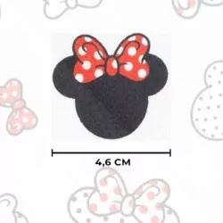 Minnie-Mickey-muis katoen Kleine hoofd rode knooppunt | Wolf Stoffen