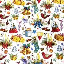 Baumwollstoff Geschenke und Weihnachtsdekoration | Wolf Stoffe