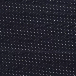 Fabric Golden Dots 2mm navy blue background