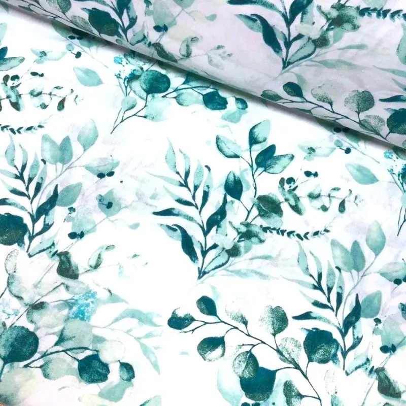 Fabric Cotton Eucalyptus green | Wolf Fabrics