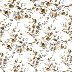 Fabric Eucalyptus brown beige