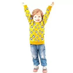 Fabric Jersey Soccer Football yellow background| Wolf Fabrics
