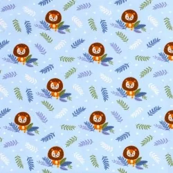 Jersey fabric Little Lion