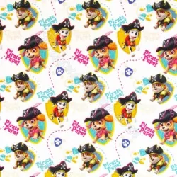 Fabric PAW Patrol Pirate White Background