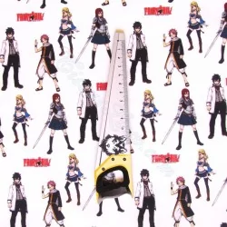 Tecido de algodão licenciado Fairy Tail Manga Fundo Branco | Tissus Loup
