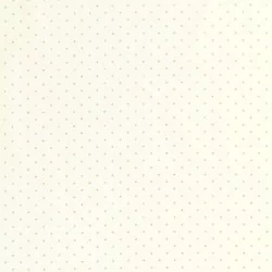 Fabric 2mm gold dots white background