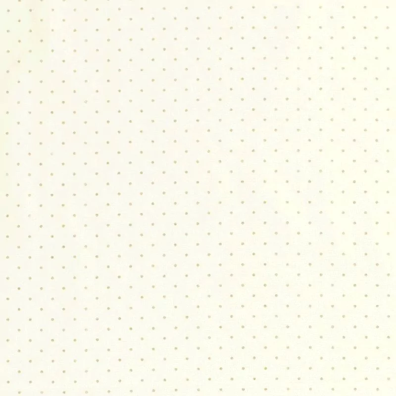 Fabric Cotton Golden Little Dots 2mm Off White Background | Wolf Fabrics