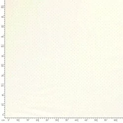 Fabric Cotton Golden Little Dots 2mm Off White Background | Wolf Fabrics