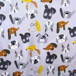 Fabric Dog Heads