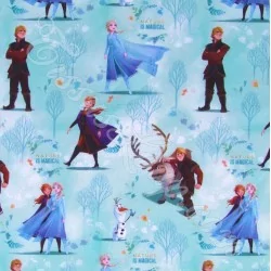 Tela Frozen Elsa Anna y Kristoff Disney