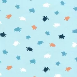 Jersey Fabric Marine Turtles