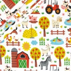 Cotton Fabric The Farm
