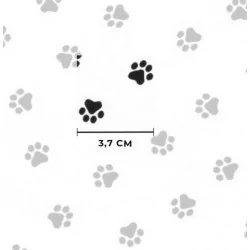 Tessuto di cotone Zampe di Gatto e Cane | Tessuti Lupo