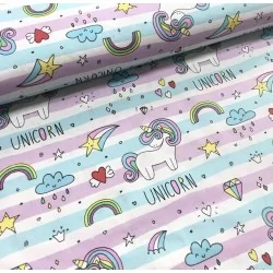 Unicorn Cotton Fabric - Unicorn Nikita Loup
