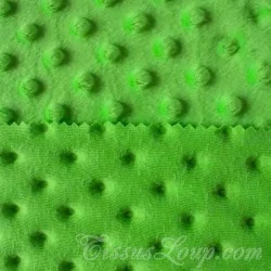 Tecido Minky Verde Papagaio | Tecidos Lobo