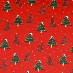 Fabric Christmas Tree in Red and Green