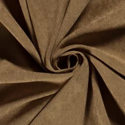 Verwaschener hellbrauner Сordstoff mit feinen Rippen Stretch