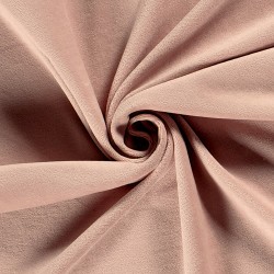 Tissu Velours Jersey Coton Rose Ballerine