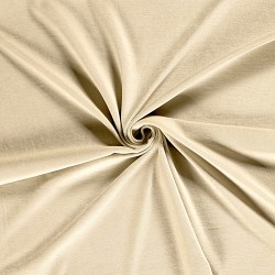 Light Beige Cotton Velvet Jersey Fabric
