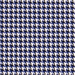 Jersey jacquard fabric houndstooth blue and black