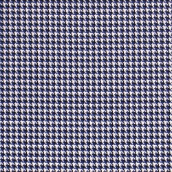 Tessuto jersey jacquard pied-de-poule blu e nero | Tessuti Lupo