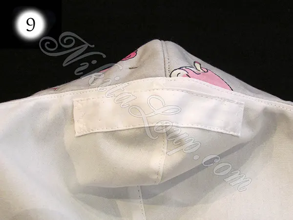 Tutoriel confection masque avec couture au milieu - ajout d'un pince-nez