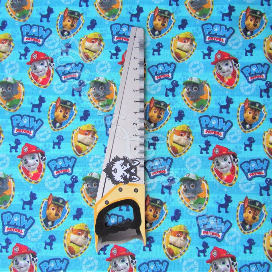 Fabric Paw Patrol Blue Background — 2