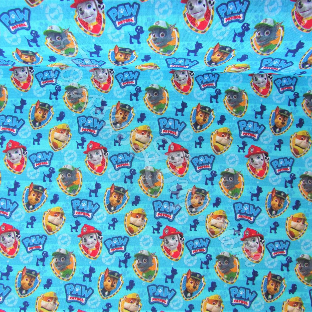 Fabric Paw Patrol Blue Background — 4
