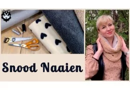 Omkeerbare snood naaien